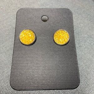 Faux druzy earrings